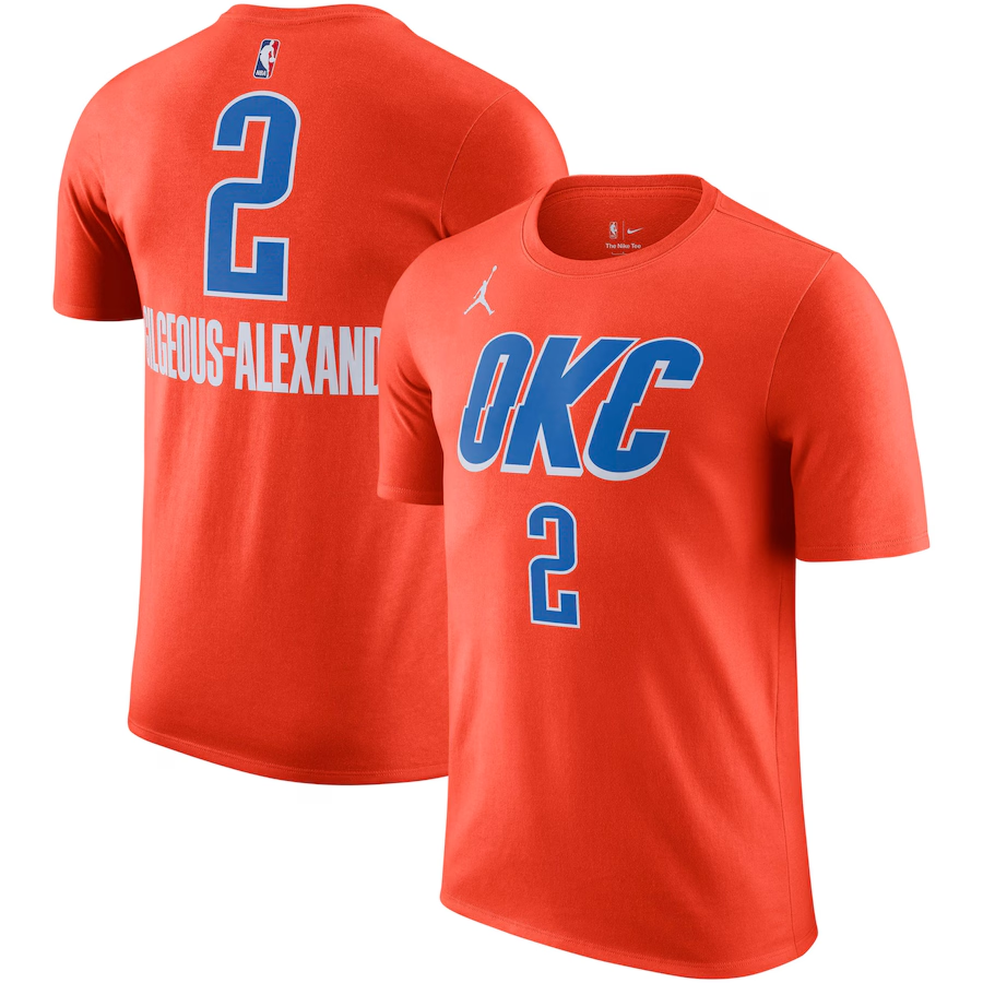 Men Oklahoma City Thunder  short T Shirt 2025 style 16